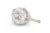 14K White Gold Single Diamond Stud Earring 0.15 CT TDW