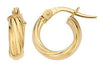 14K Yellow Gold Hoop Earrings