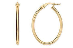 14K Yellow Gold Hoop Earrings