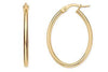 14K Yellow Gold Hoop Earrings