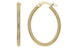 14K Yellow Gold Hoop Earrings