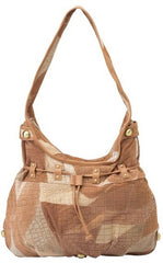Embassy Italian Stone Design Genuine Suede Leather Jumbo Purse with Antique Hardware